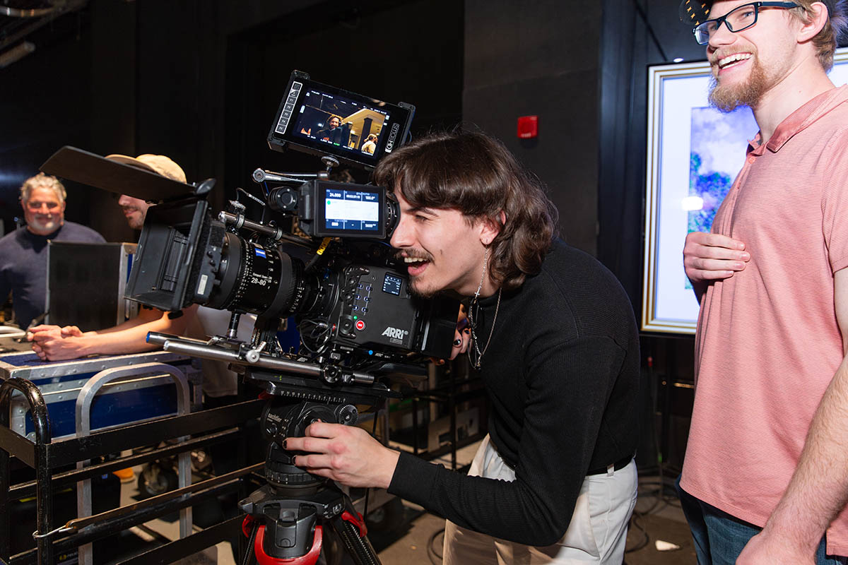 Point Park cinema arts students gain hands-on experience at the Professional Camera Workshop. Photo | Randall Coleman