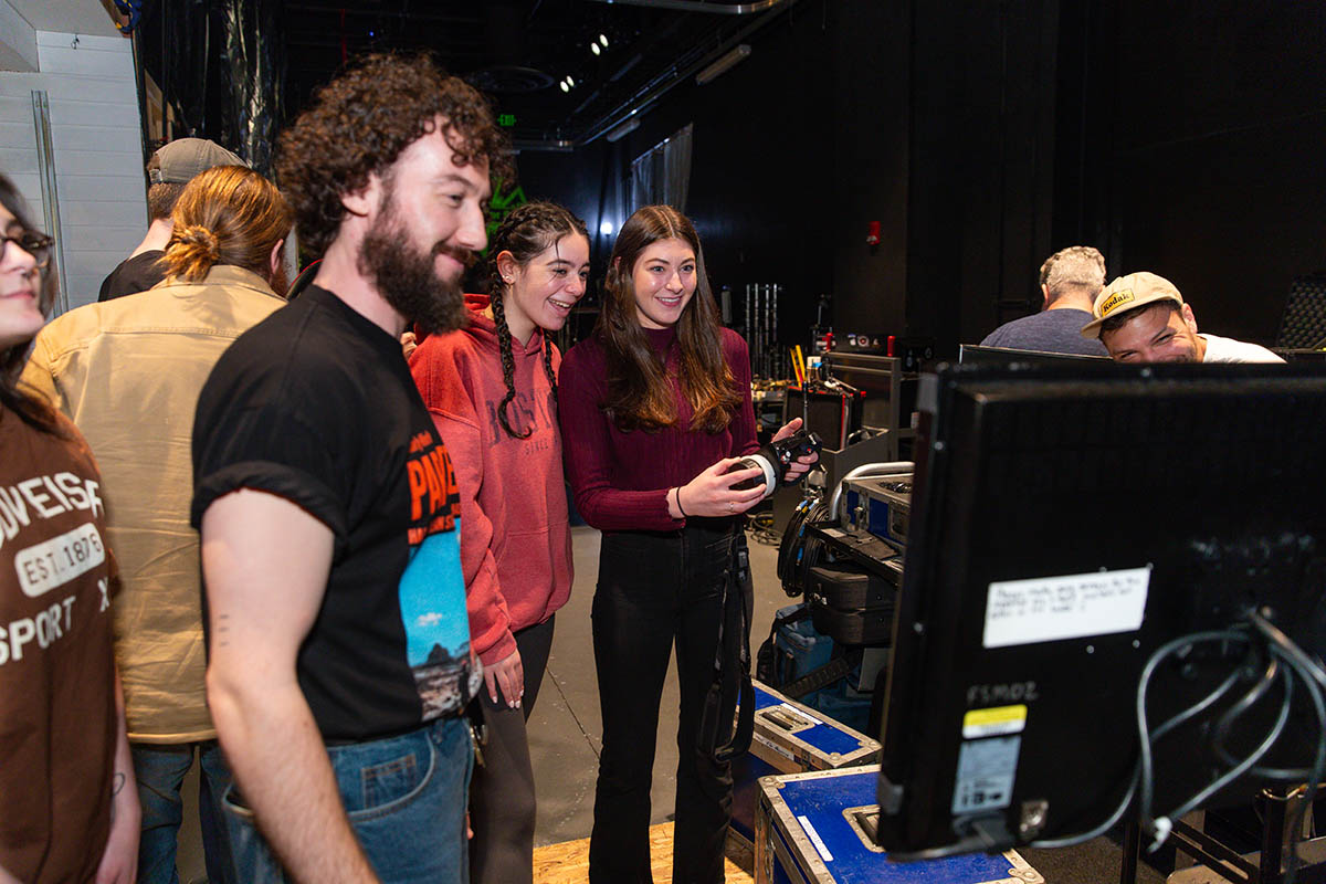 Point Park cinema arts students gain hands-on experience at the Professional Camera Workshop. Photo | Randall Coleman