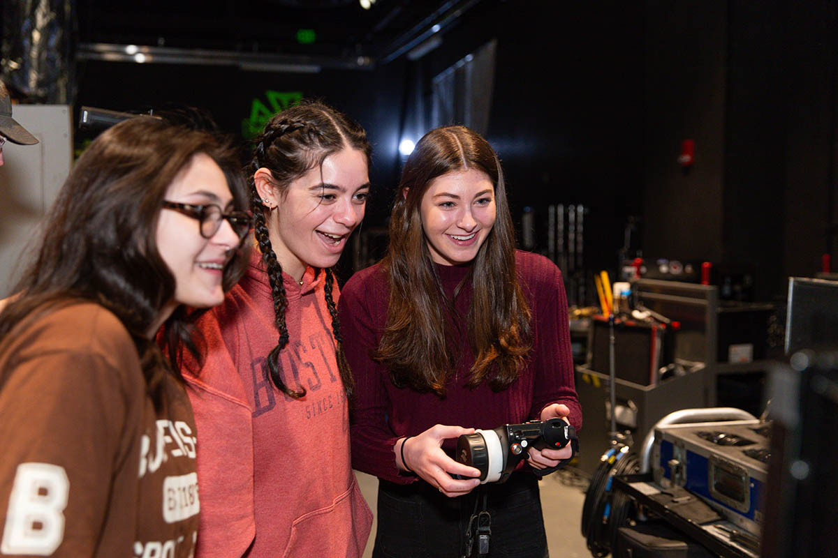 Point Park cinema arts students gain hands-on experience at the Professional Camera Workshop. Photo | Randall Coleman