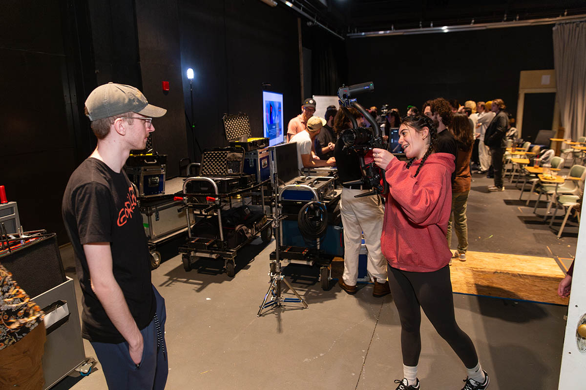 Point Park cinema arts students gain hands-on experience at the Professional Camera Workshop. Photo | Randall Coleman