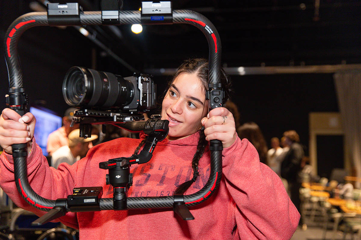 Point Park cinema arts students gain hands-on experience at the Professional Camera Workshop. Photo | Randall Coleman