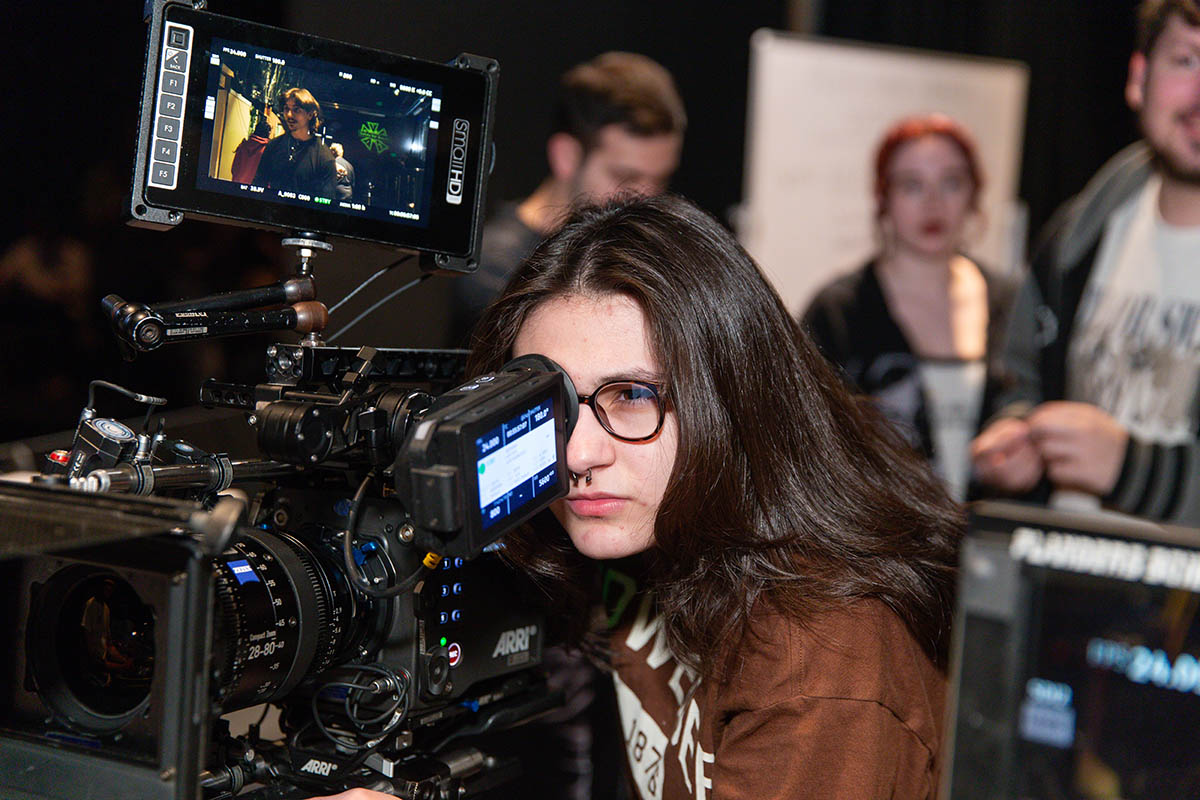 Point Park cinema arts students gain hands-on experience at the Professional Camera Workshop. Photo | Randall Coleman