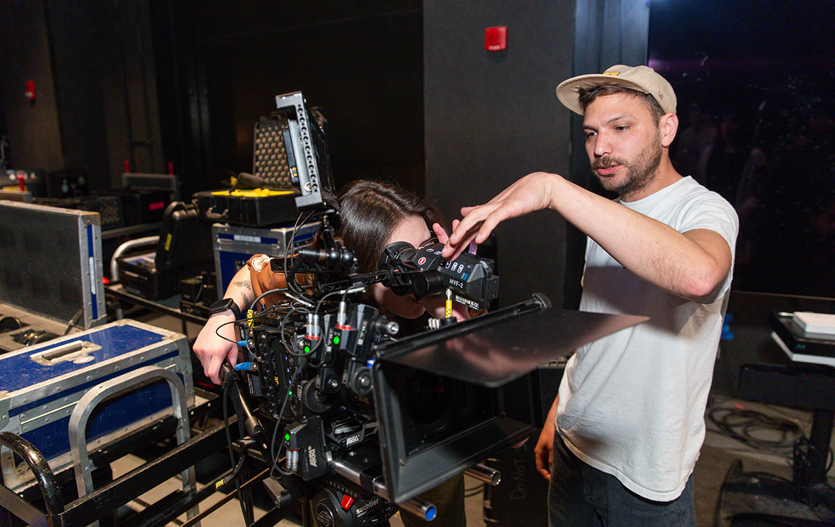 Point Park cinema arts students gain hands-on experience at the Professional Camera Workshop. Photo | Randall Coleman