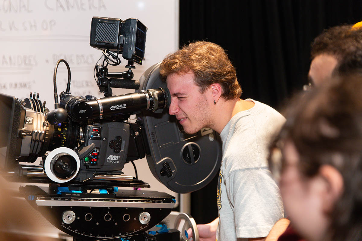 Point Park cinema arts students gain hands-on experience at the Professional Camera Workshop. Photo | Randall Coleman