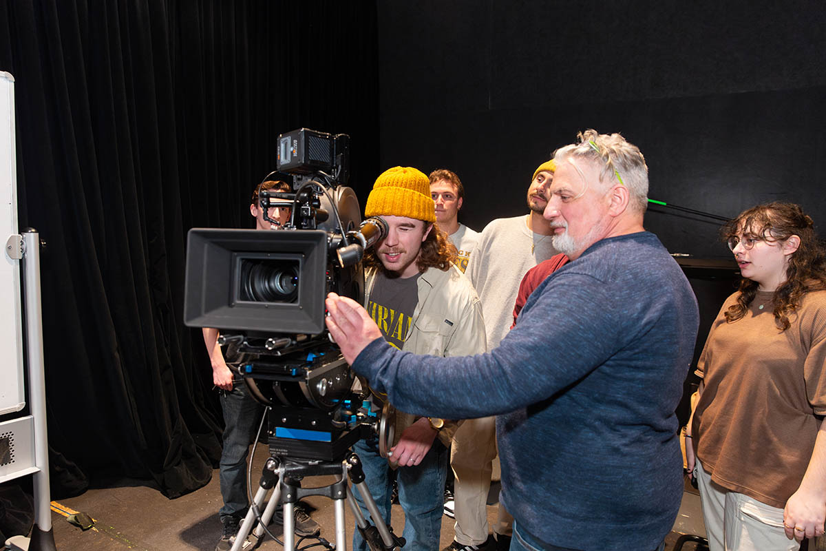 Point Park cinema arts students gain hands-on experience at the Professional Camera Workshop. Photo | Randall Coleman