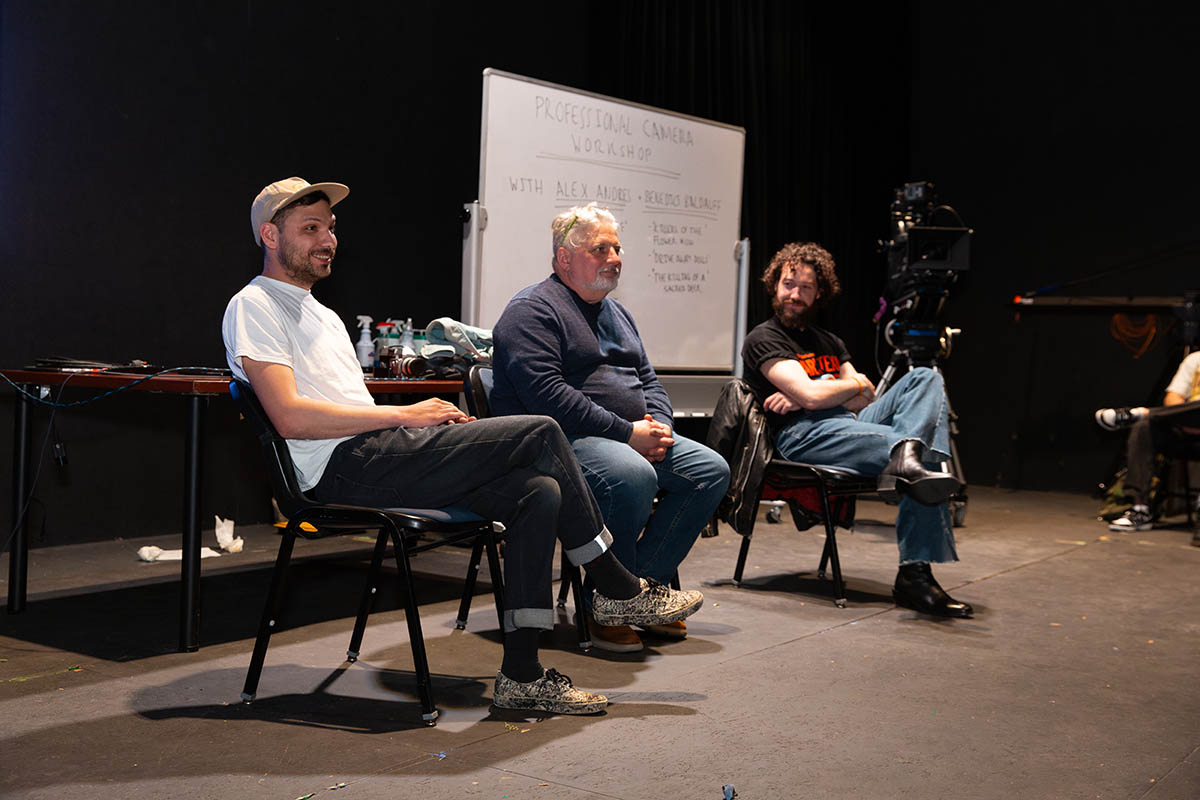 Point Park cinema arts students gain hands-on experience at the Professional Camera Workshop. Photo | Randall Coleman