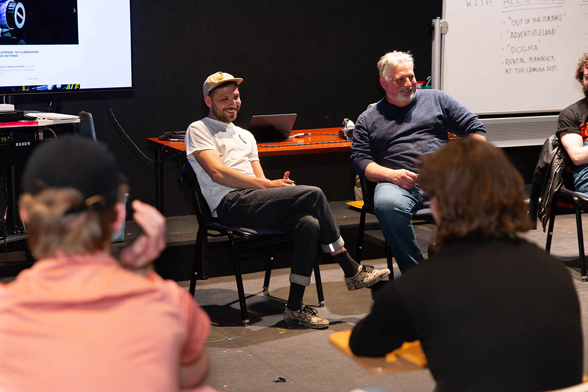 Point Park cinema arts students gain hands-on experience at the Professional Camera Workshop. Photo | Randall Coleman