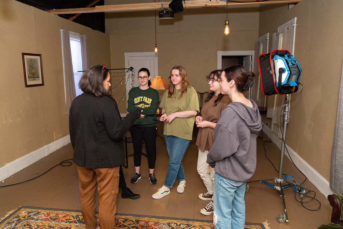 Point Park cinema arts students gain hands-on experience at the Professional Camera Workshop. Photo | Randall Coleman