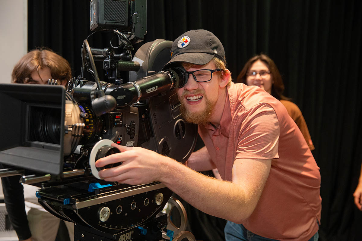 Point Park cinema arts students gain hands-on experience at the Professional Camera Workshop. Photo | Randall Coleman