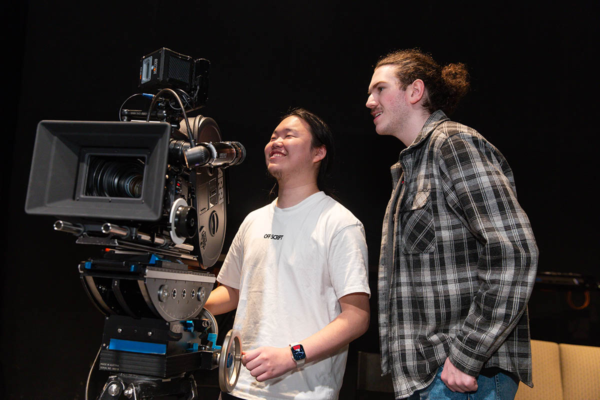 Point Park cinema arts students gain hands-on experience at the Professional Camera Workshop. Photo | Randall Coleman