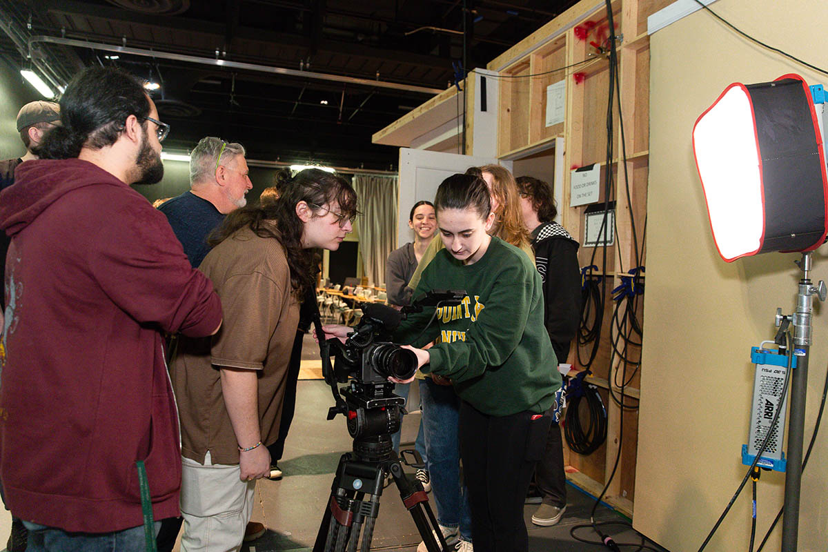 Point Park cinema arts students gain hands-on experience at the Professional Camera Workshop. Photo | Randall Coleman