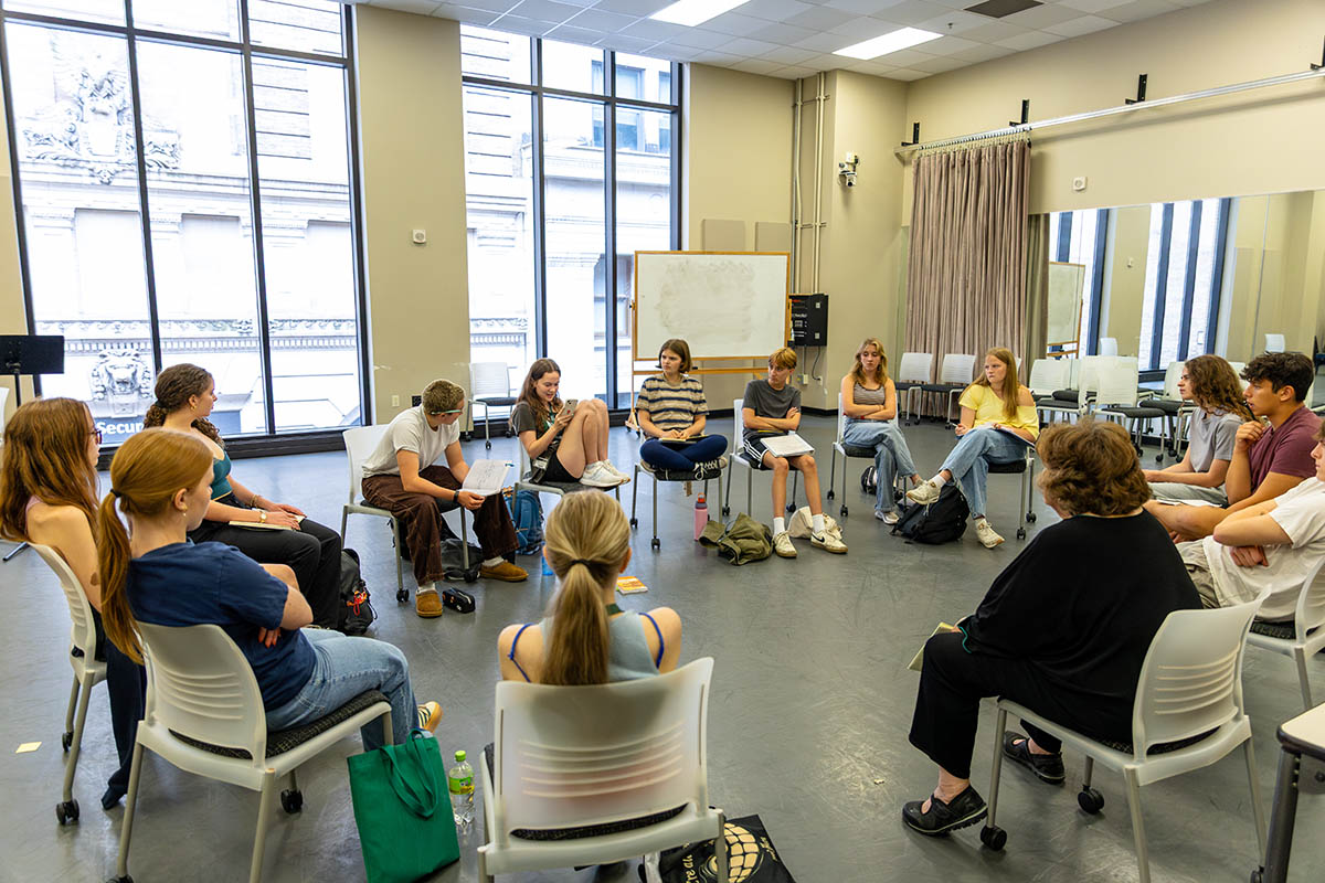 Students during a session with Ingrid Sonnichsen. Photo | Paul Koontz