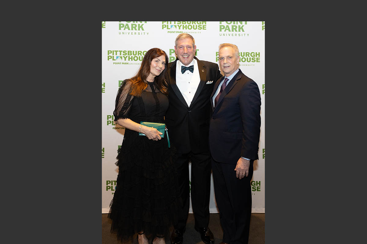 Steven and Stephanie Massaro with Dr. Chris Brussalis. Photo | John Altdorfer