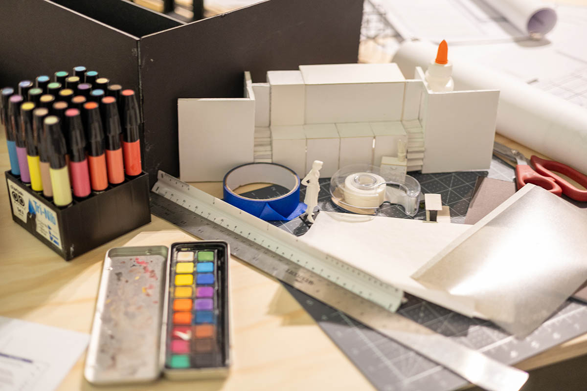 Pencil to Performance Exhibit. Photo | Jacob White '29