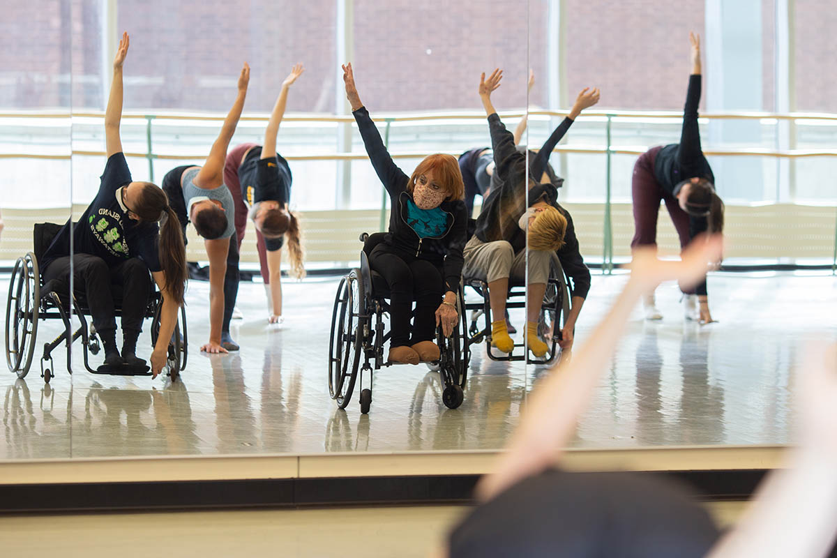 Dancing Wheels Company hosted a class with Point Park students. Photo | John Altdorfer