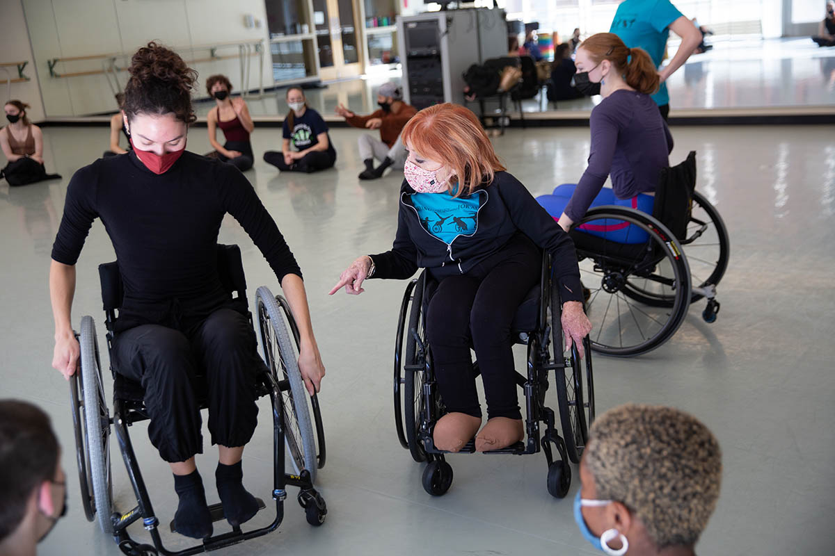 Dancing Wheels Company hosted a class with Point Park students. Photo | John Altdorfer