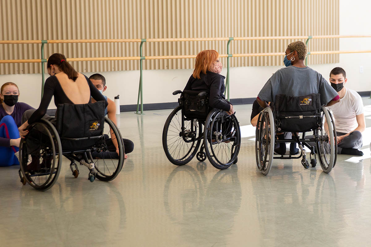 Dancing Wheels Company hosted a class with Point Park students. Photo | John Altdorfer