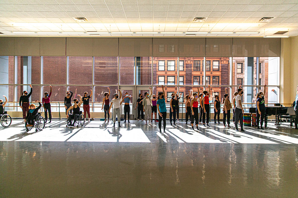 Dancing Wheels Company hosted a class with Point Park students. Photo | John Altdorfer