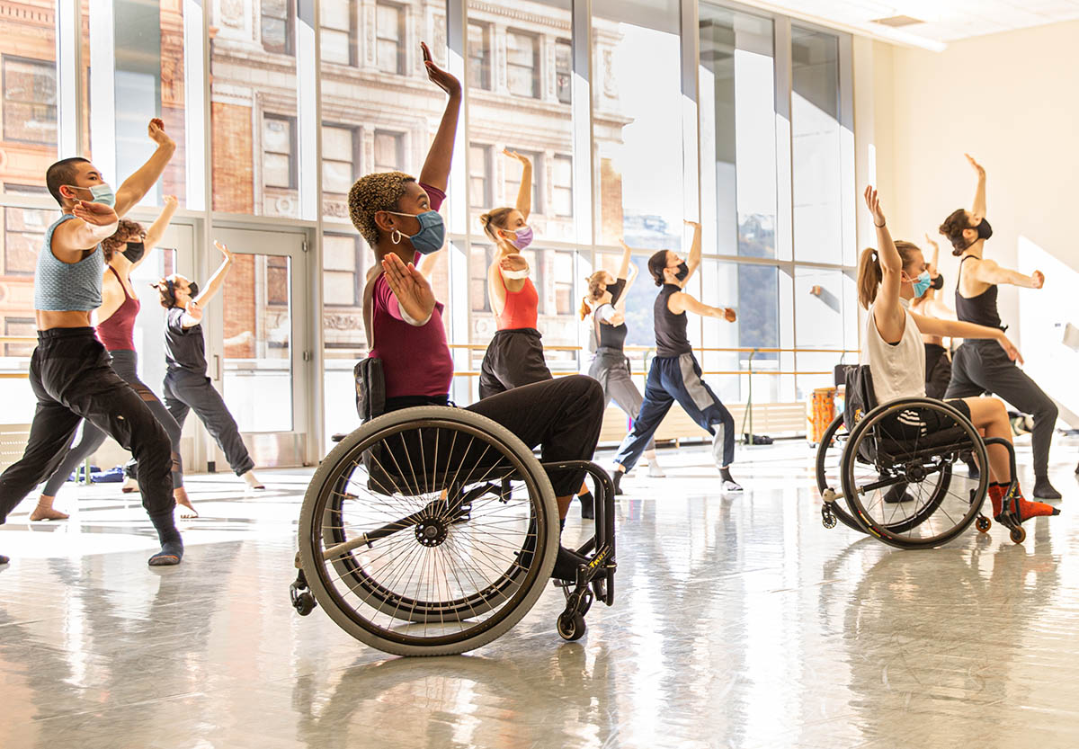 Dancing Wheels Company hosted a class with Point Park students. Photo | John Altdorfer