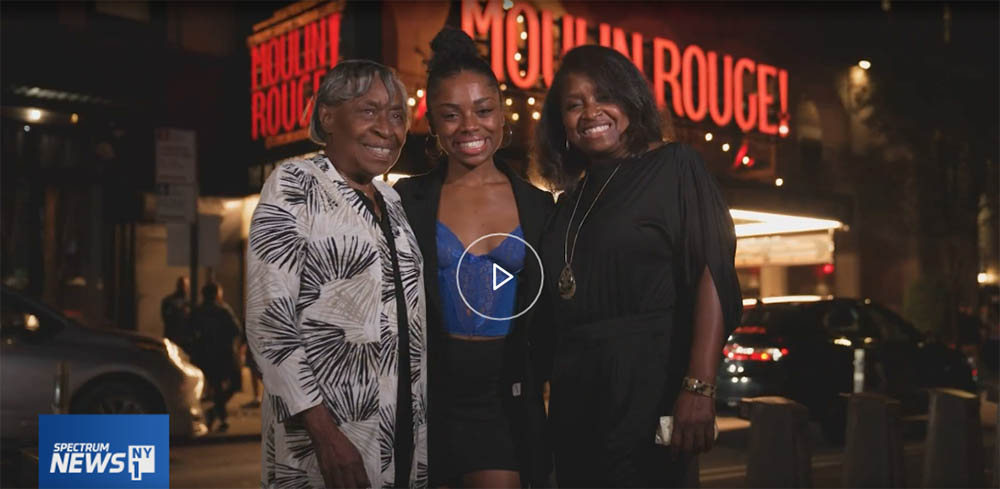 Pictured is alumna Maya Bowles with her grandmother and mother in New York City. 