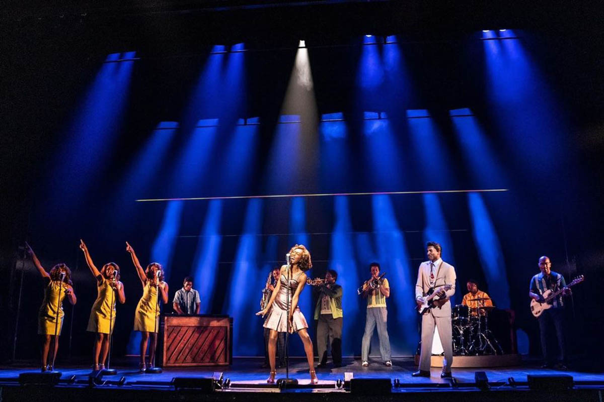 Pictured is Reyna Guerra '20 in Tina: the Tina Turner Musical.