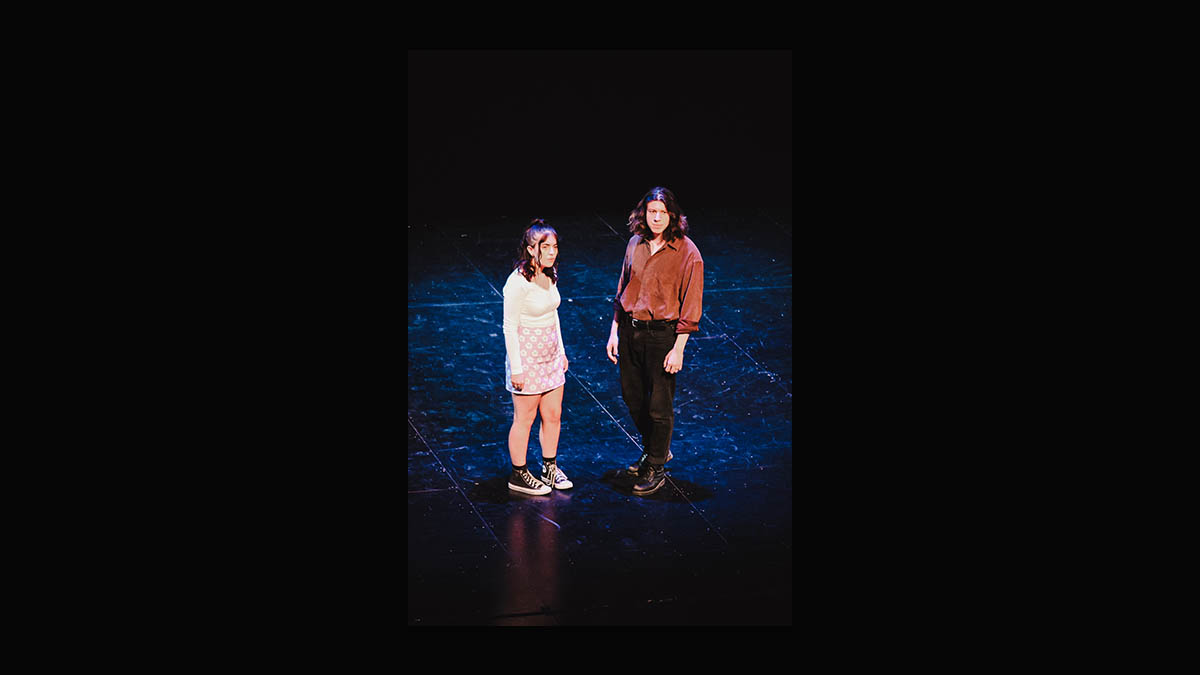 Students performs in the PNC Theatre of the Pittsburgh Playhouse. Photo | Nathaniel Holzer