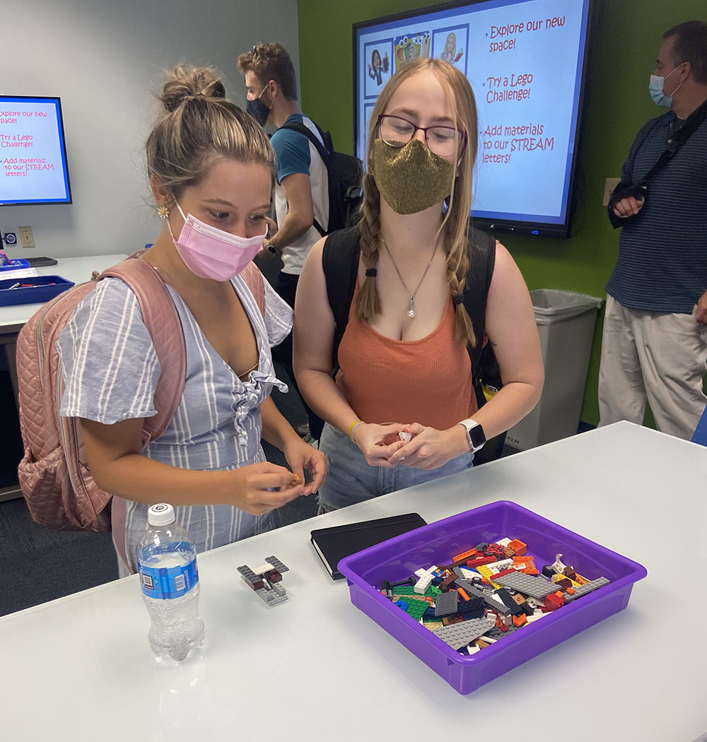 Pictured are students working on a craft activity in Matt's Maker Space lab. Submitted photo.