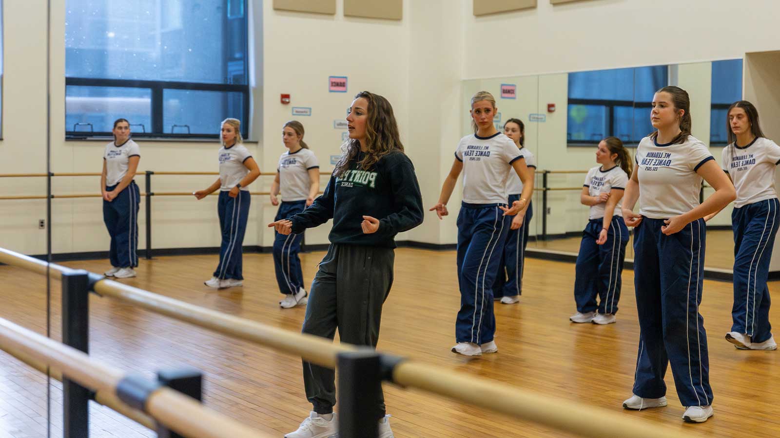 Anna Cannavo coaches a dance team.