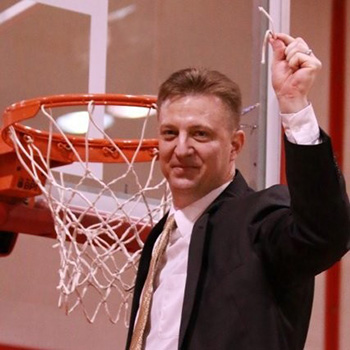 Pictured is a basketball photo of ABCTE graduate Jeff Eakins.