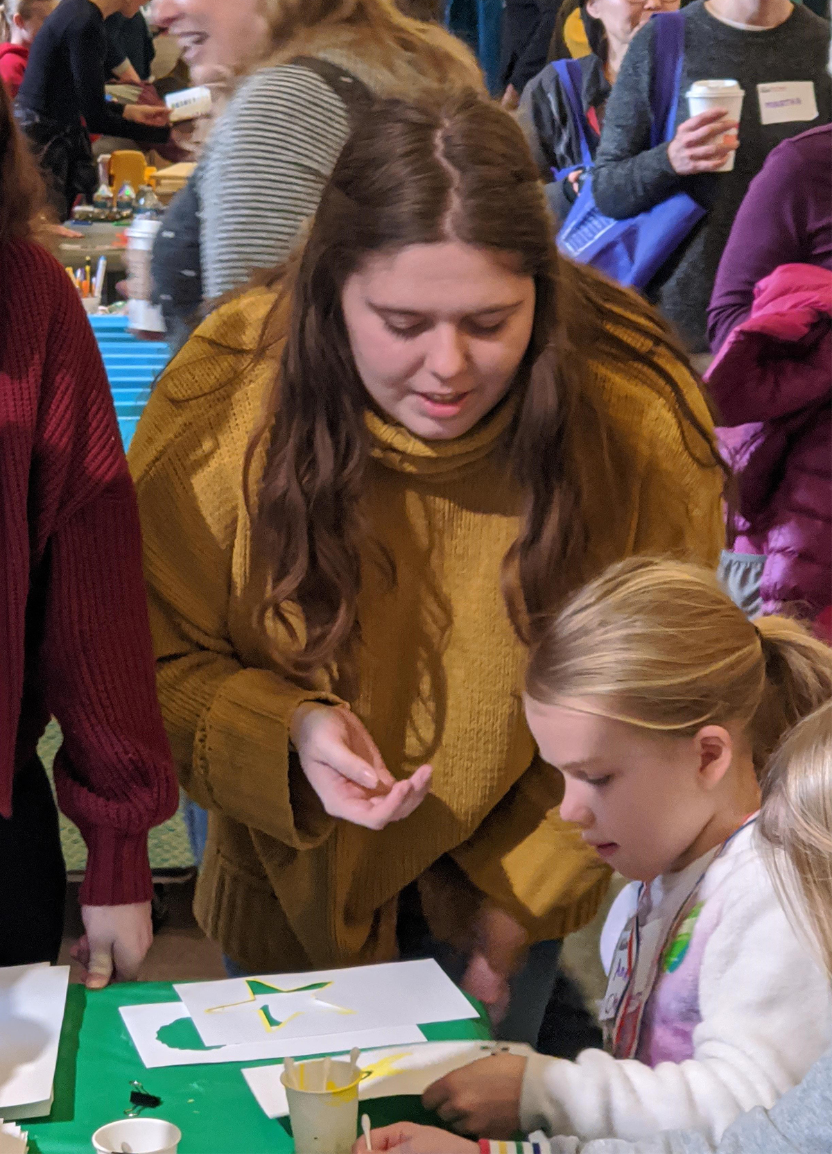 Pictured are Point Park education students at the 2020 Leap into Making event. Photo by Kamryn York.