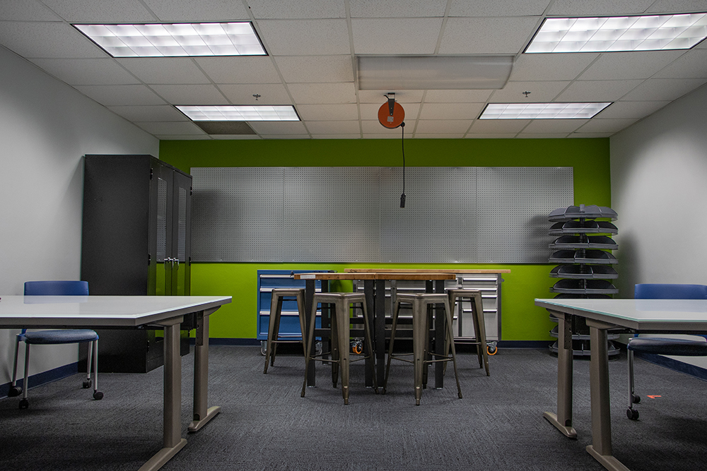 Pictured is the Matt's Maker Space Lab at Point Park University. Photo by Megan Gloeckler.