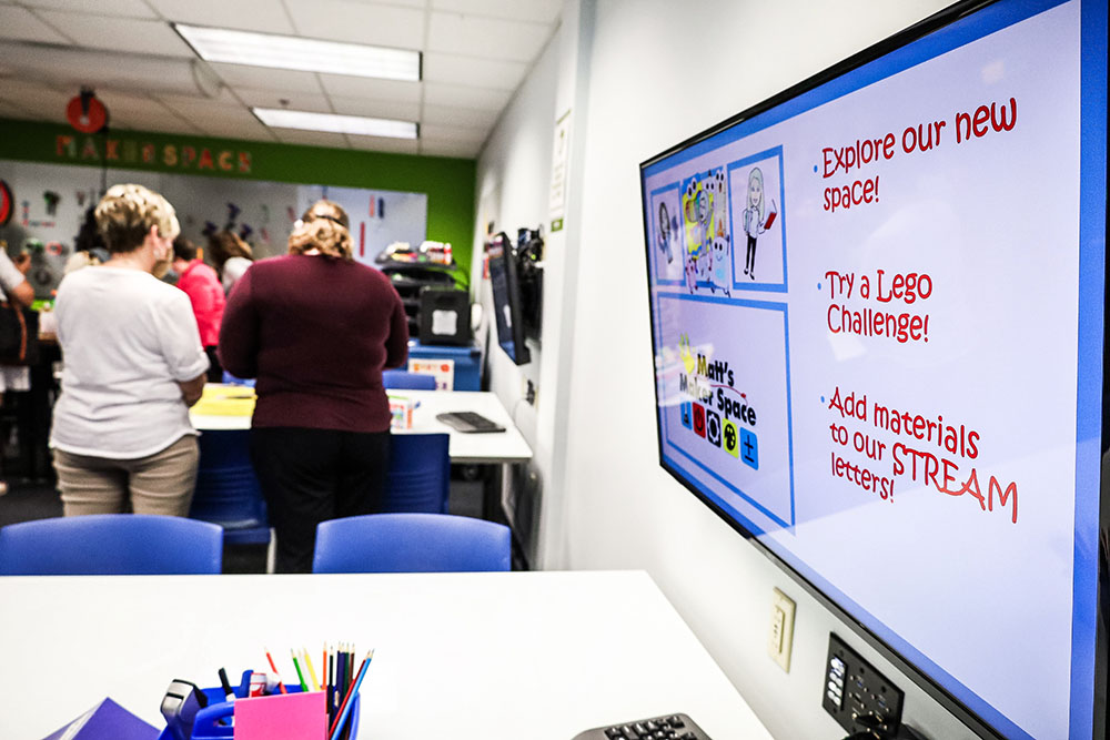 Pictured is Matt's Maker Space lab at Point Park. Photo by Nathaniel Holzer.