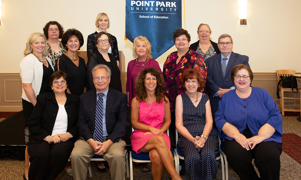 Pictured is the School of Education faculty and staff. Photo by John Altdorfer