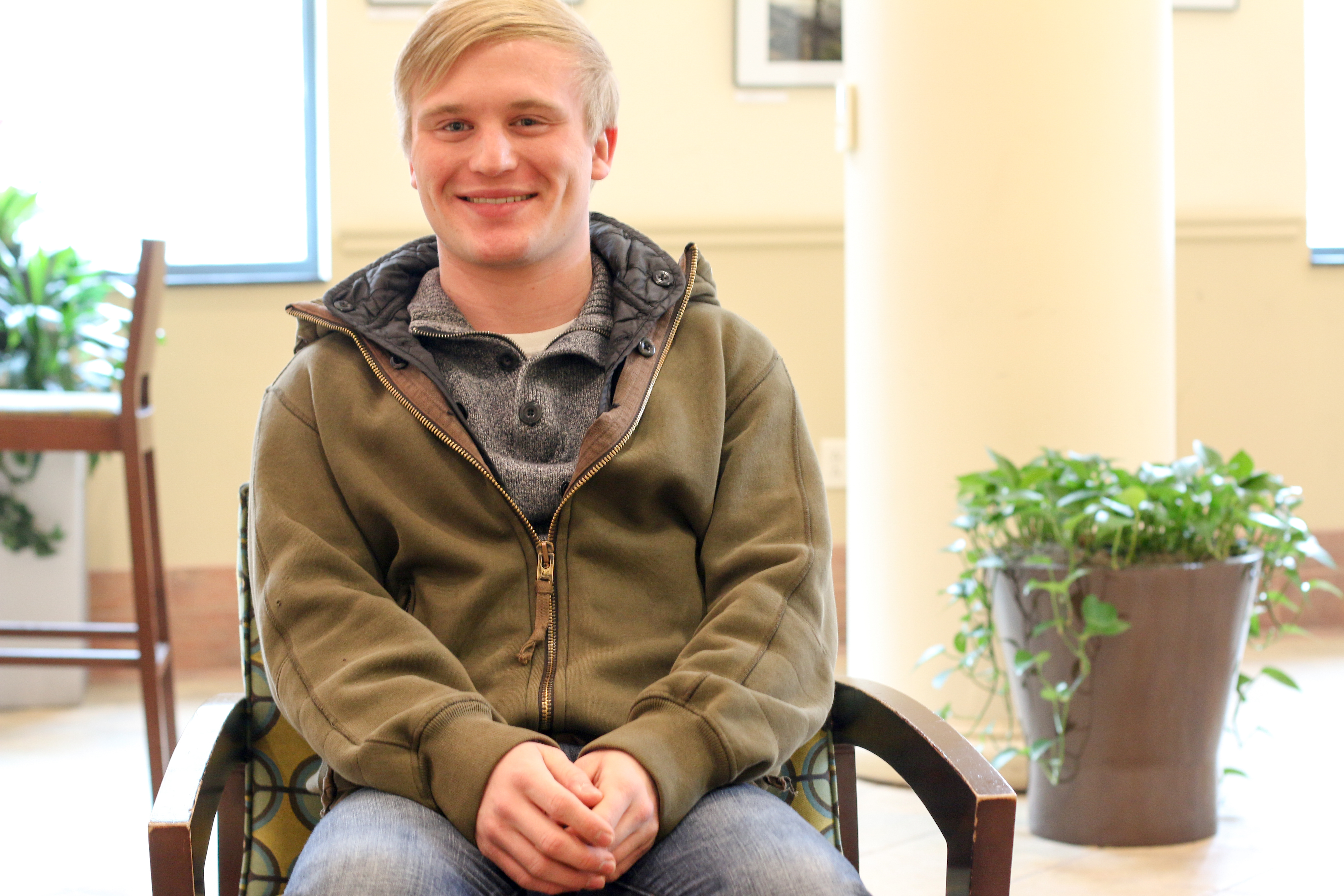 Pictured is Greg Schillinger, Public Relations and Advertising Major