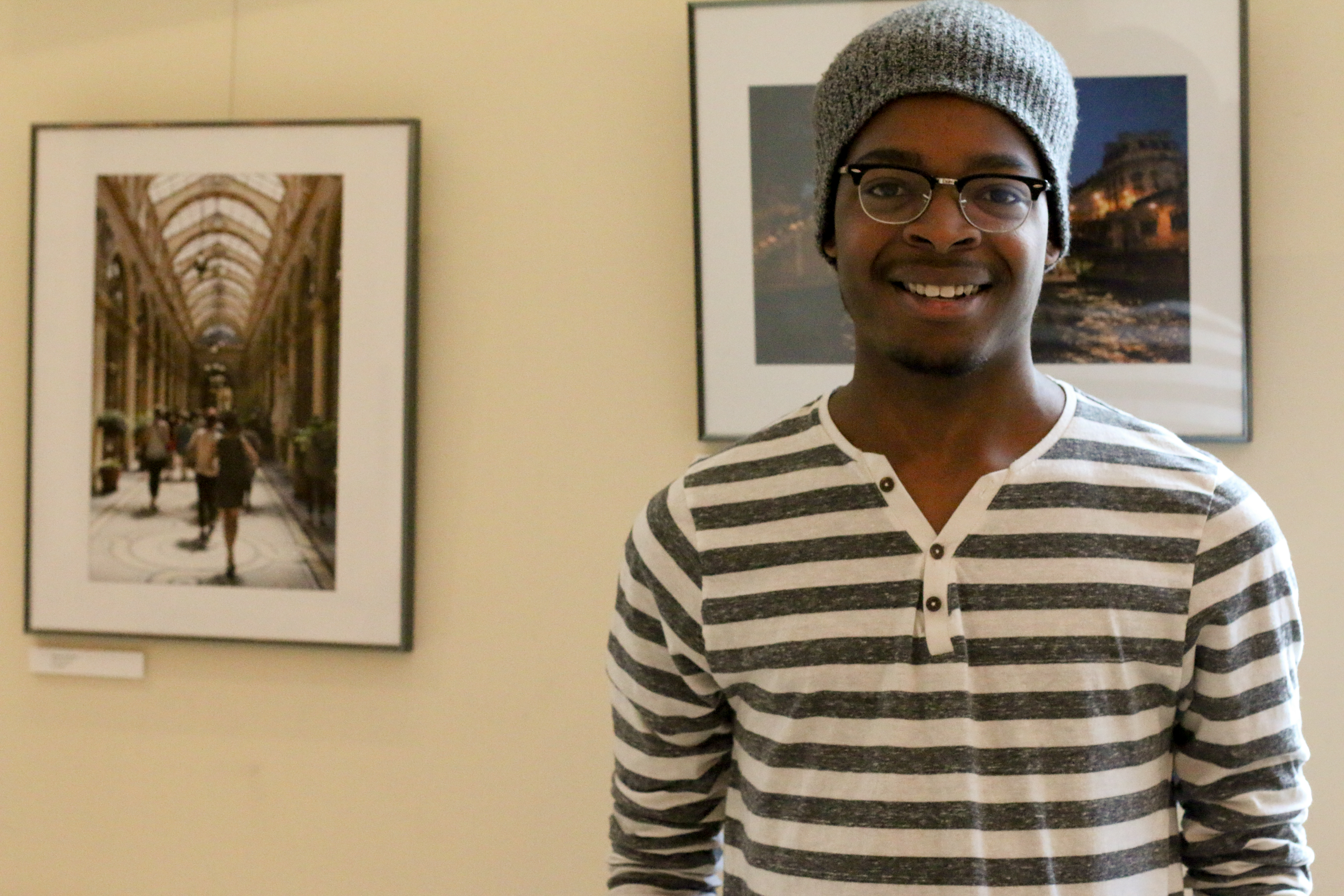 Pictured is Tyrone Smith, photojournalism major