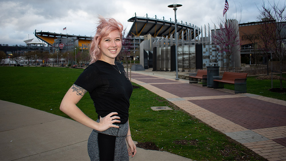 Pictured is Brandy Richey, Multimedia Major