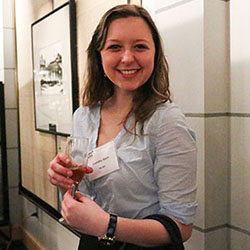 Portrait of Point Park student Emily Stern at the Networking Reception and Etiquette Dinner 2015. | Photo by Victoria A. Mikula