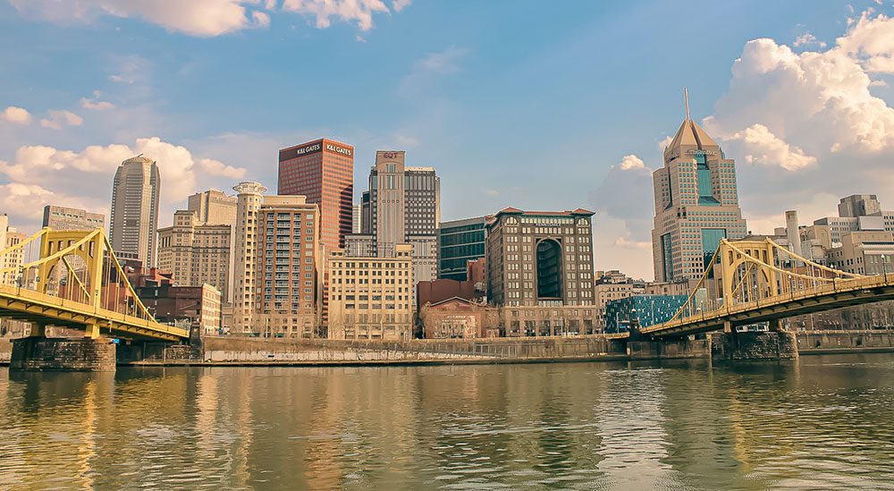 Pictured is Downtown Pittsburgh. Photo by Nathaniel Holzer.
