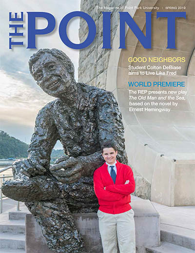 The Spring 2019 cover image of The Point magazine.