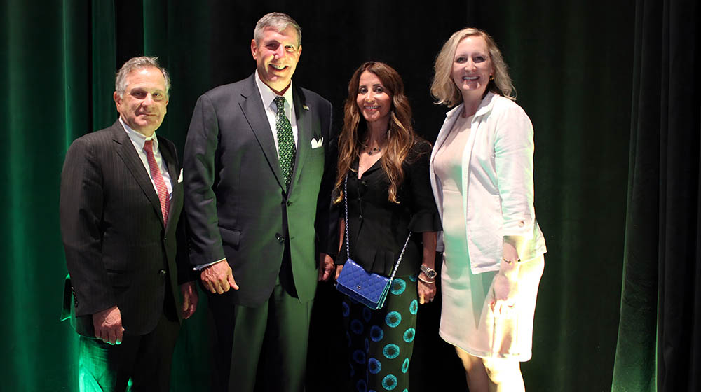 (L-R) Joseph R. Greco Jr., President Chris W. Brussalis, Dr. Lisa Marie Cibik and Jamie Inferrera.