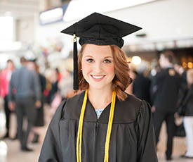 Pictured is Brittany Lauffer at graduation. Photo | Sarah Collins