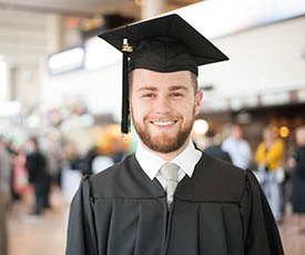 Pictured is Michael Mansmann at graduation. Photo | Sarah Collins.