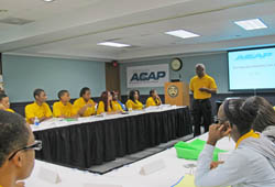 Pictured are students at the Accounting Career Awareness Program.