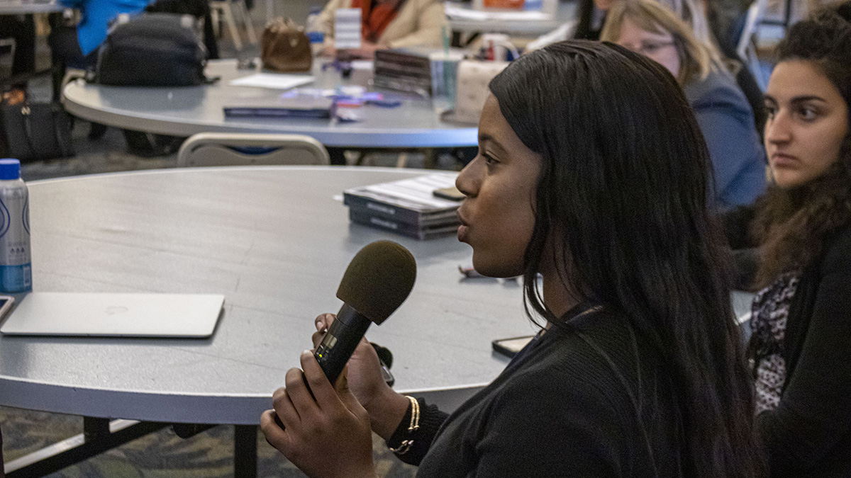 Pictured is the America250PA competition at Point Park University. Photos by Alexander Grubbs, '18, broadcast reporting alumnus and MBA student; Lou Corsaro and the United States Postal Service.