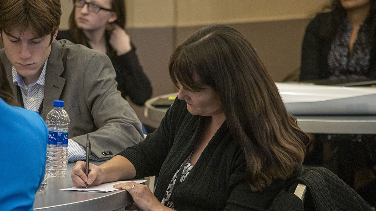 Pictured is the America250PA competition at Point Park University. Photos by Alexander Grubbs, '18, broadcast reporting alumnus and MBA student; Lou Corsaro and the United States Postal Service.