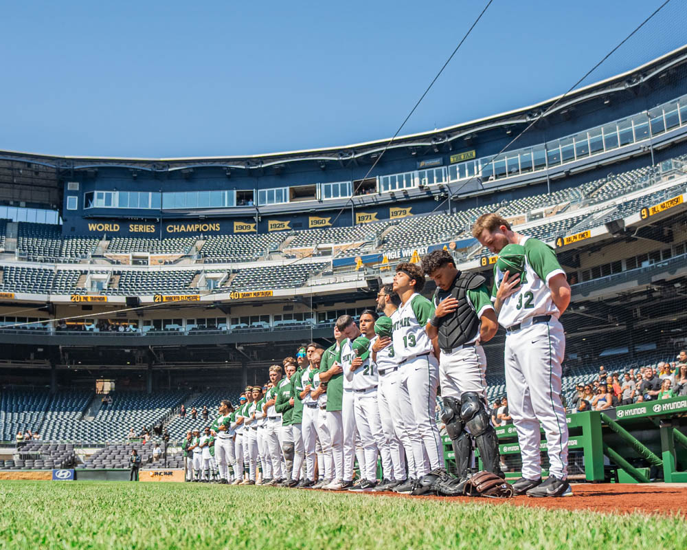 Point Park University baseball players. 