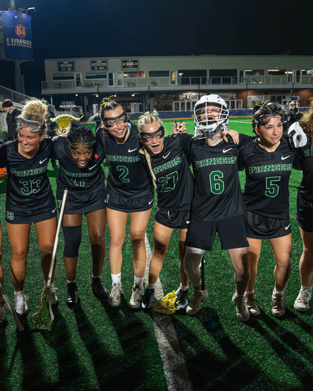 Point Park University lacrosse players. 