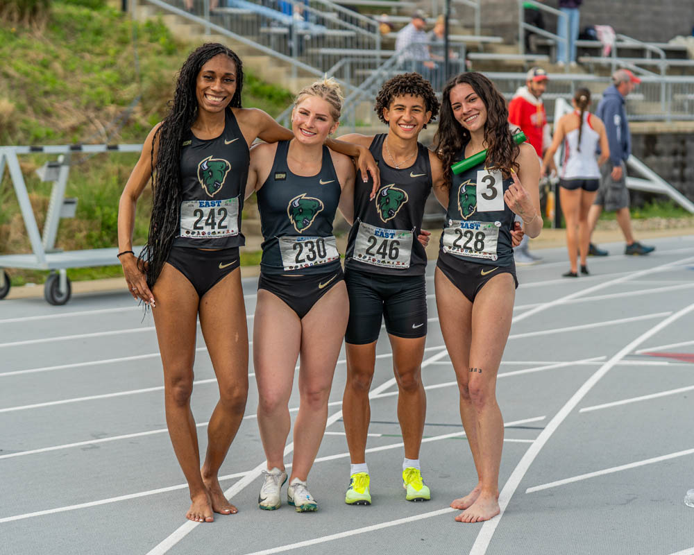 Point Park University track and field athletes. 