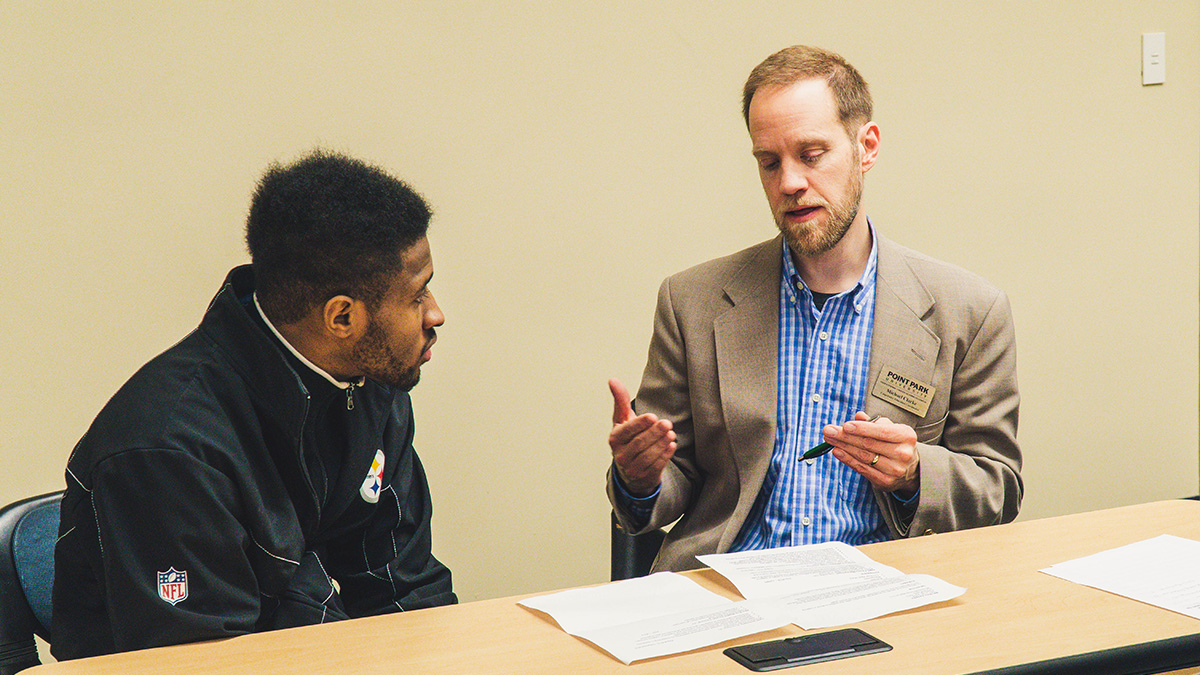 Pictured are photos of the Spring 2020 Internship and Job Fair. Photos by Emma Federkeil