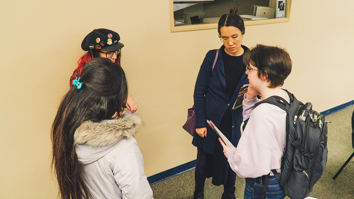 Pictured are photos of the Spring 2020 Internship and Job Fair. Photos by Emma Federkeil